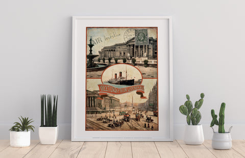 Greeting From Liverpool - Attractions - Premium Art Print