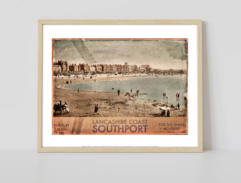 Lancashire Coast - Southport - 11X14inch Premium Art Print