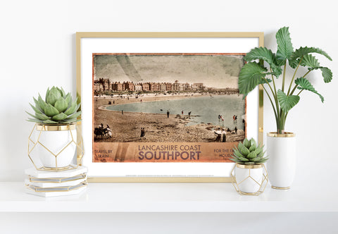 Lancashire Coast - Southport - 11X14inch Premium Art Print