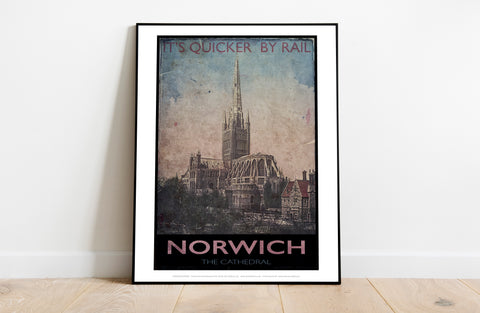 Norwich Cathedral - 11X14inch Premium Art Print