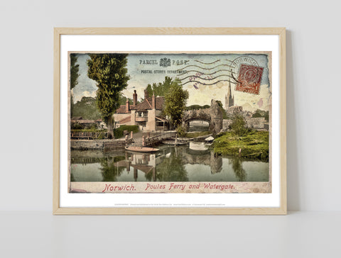 Poules Ferry And Watergate - Norwich - Premium Art Print