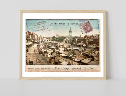 Market Place - Great Yarmouth - 11X14inch Premium Art Print