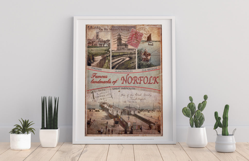 Famous Landmarks Of Norfolk - 11X14inch Premium Art Print