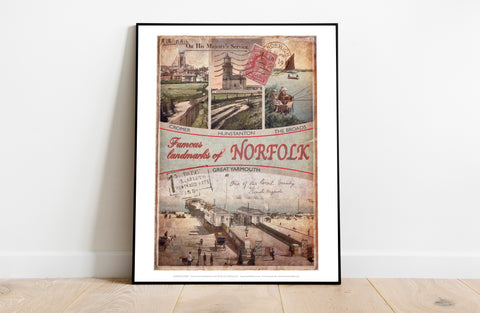 Famous Landmarks Of Norfolk - 11X14inch Premium Art Print
