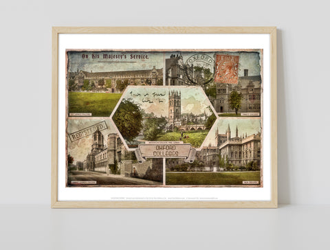 Oxford Colleges - 11X14inch Premium Art Print