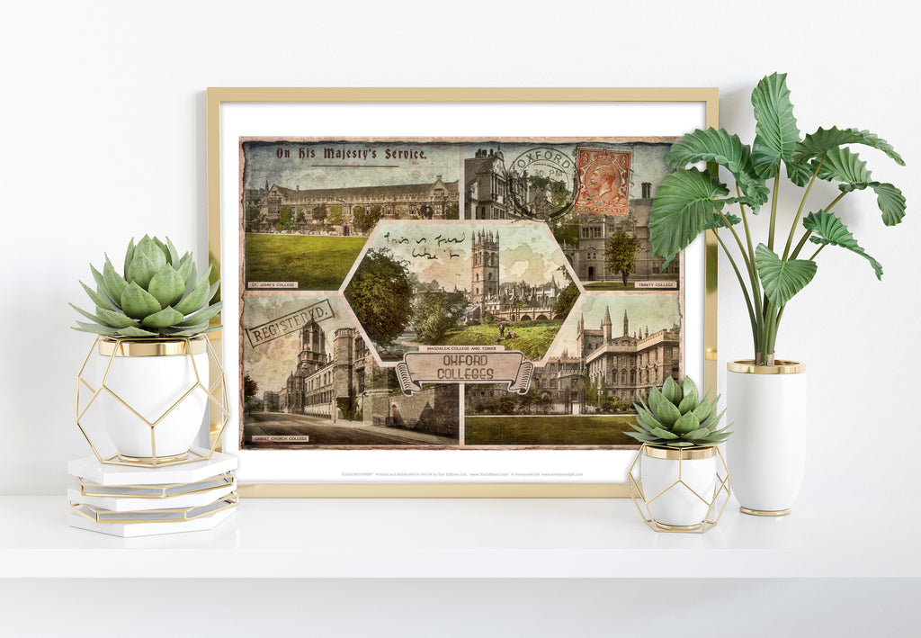 Oxford Colleges - 11X14inch Premium Art Print