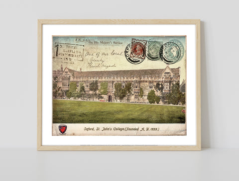 St. Johns College - Oxford - 11X14inch Premium Art Print