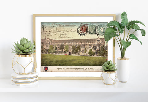 St. Johns College - Oxford - 11X14inch Premium Art Print