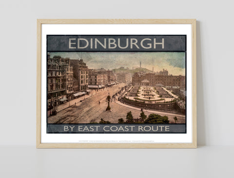 Edinburgh By East Coast Route - 11X14inch Premium Art Print