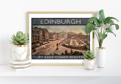Edinburgh By East Coast Route - 11X14inch Premium Art Print