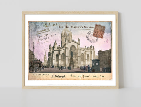 St Giles Church - Edinburgh - 11X14inch Premium Art Print