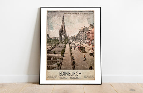 The Scotts Monument - Edinburgh - 11X14inch Premium Art Print