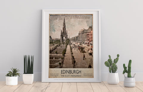 The Scotts Monument - Edinburgh - 11X14inch Premium Art Print