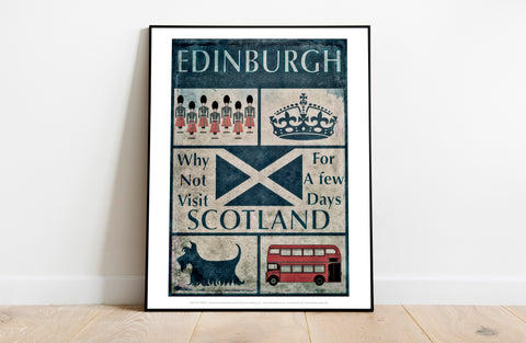 Edinburgh - Visit Scotlant - 11X14inch Premium Art Print