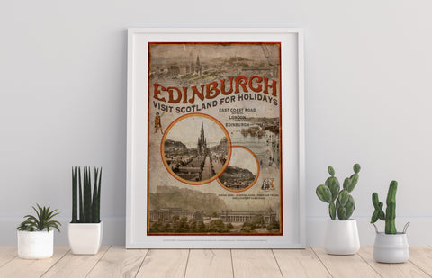 Edinburgh - Scotland For Holidays - 11X14inch Premium Art Print