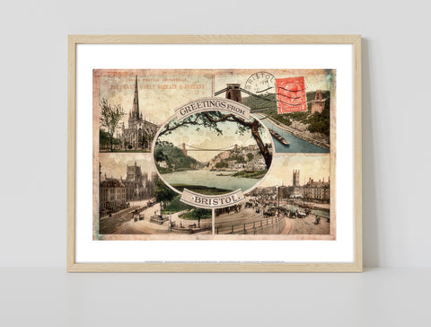Greetings From Bristol - 11X14inch Premium Art Print