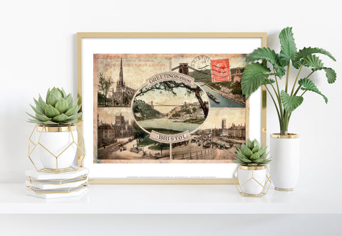 Greetings From Bristol - 11X14inch Premium Art Print