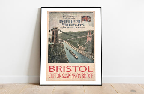 Clifton Suspension Bridge - Imperial Airways - Art Print