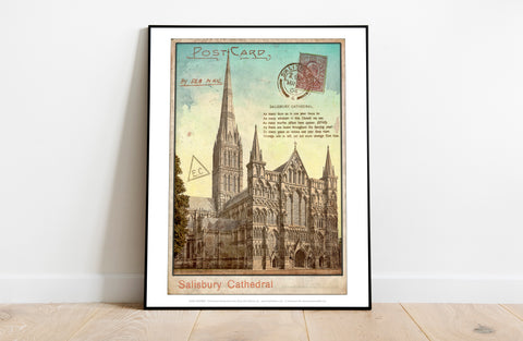 Sailsbury Cathedral - Wiltshire - 11X14inch Premium Art Print