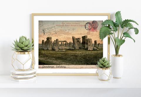 Stonehenge, Sailsbury - Wiltshire - 11X14inch Premium Art Print