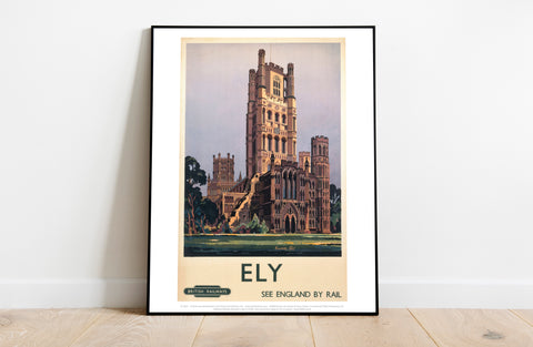 Ely See England By Rail - 11X14inch Premium Art Print