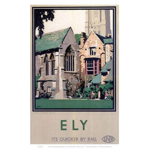 Ely Close up of Cathedral 24" x 32" Matte Mounted Print