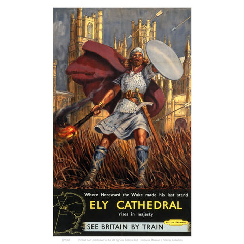 Hereward the Wake Ely Cathedral 24" x 32" Matte Mounted Print