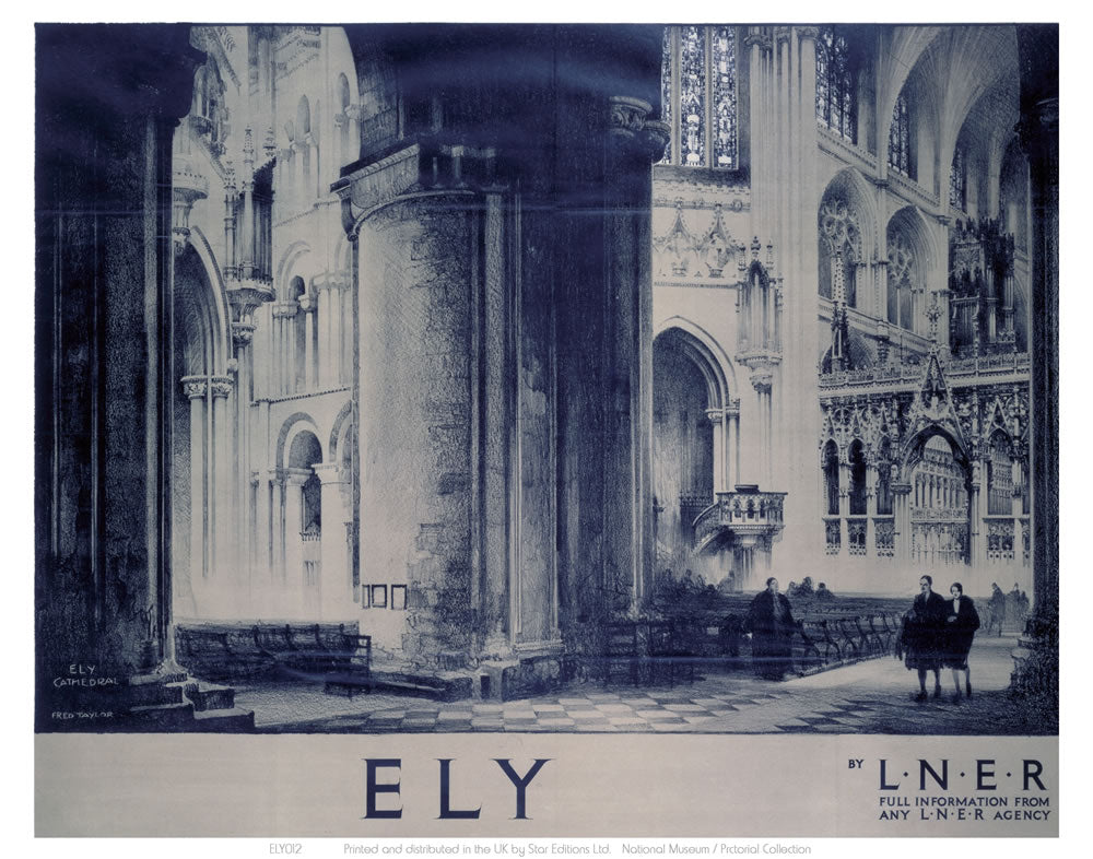 Inside Ely Cathedral 24" x 32" Matte Mounted Print