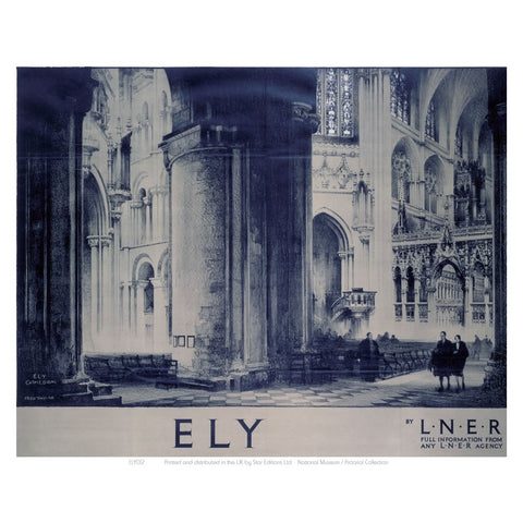 Inside Ely Cathedral 24" x 32" Matte Mounted Print