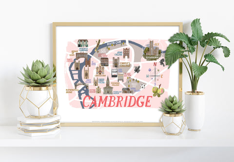 Cambridge Landmarks - 11X14inch Premium Art Print
