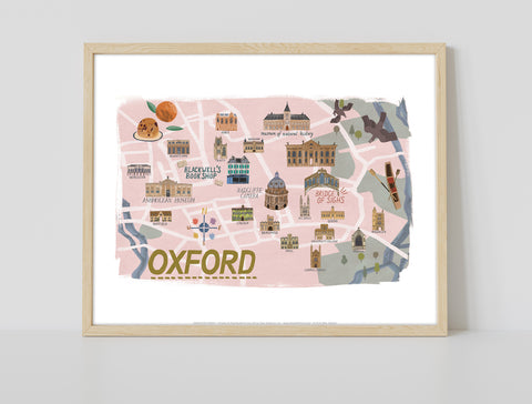 Oxford Landmarks - 11X14inch Premium Art Print