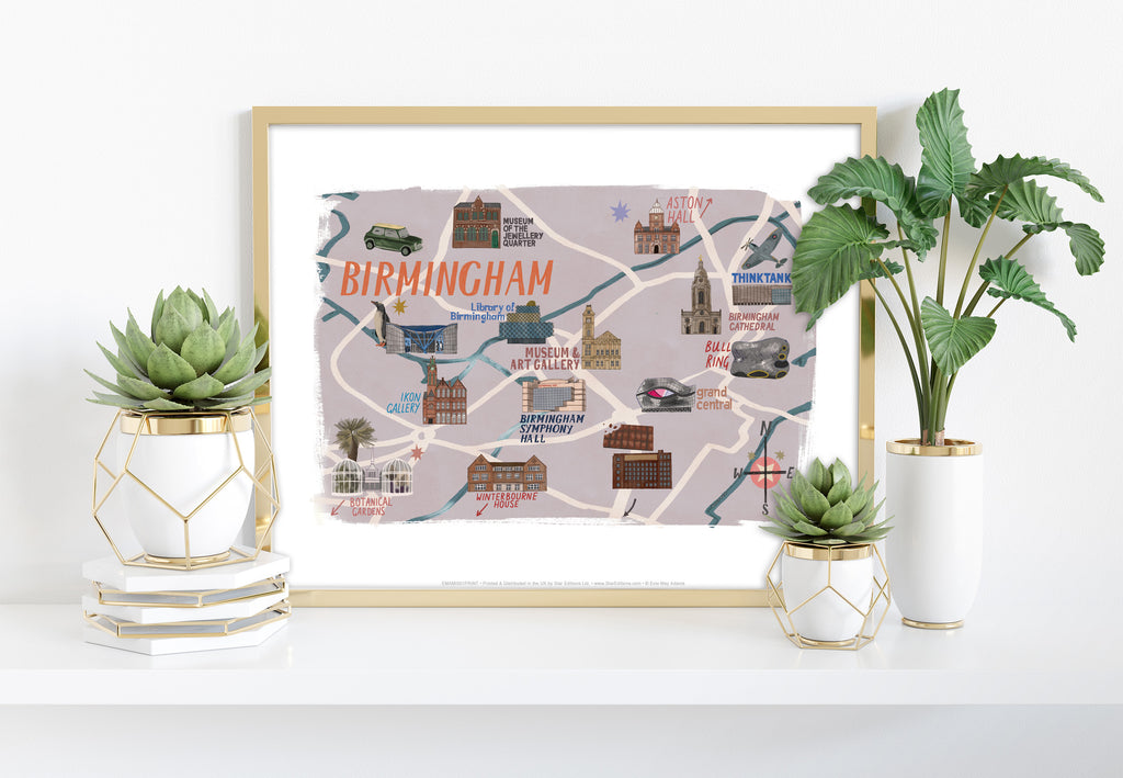 Birmingham Landmarks - 11X14inch Premium Art Print