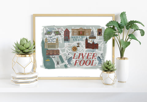 Liverpool Landmarks - 11X14inch Premium Art Print