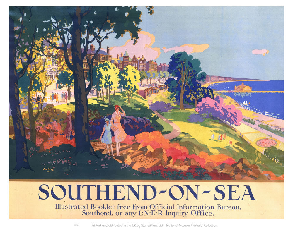 Southend On Sea 24" x 32" Matte Mounted Print