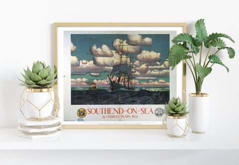 Southend On Sea By Charles Pears` - 11X14inch Premium Art Print