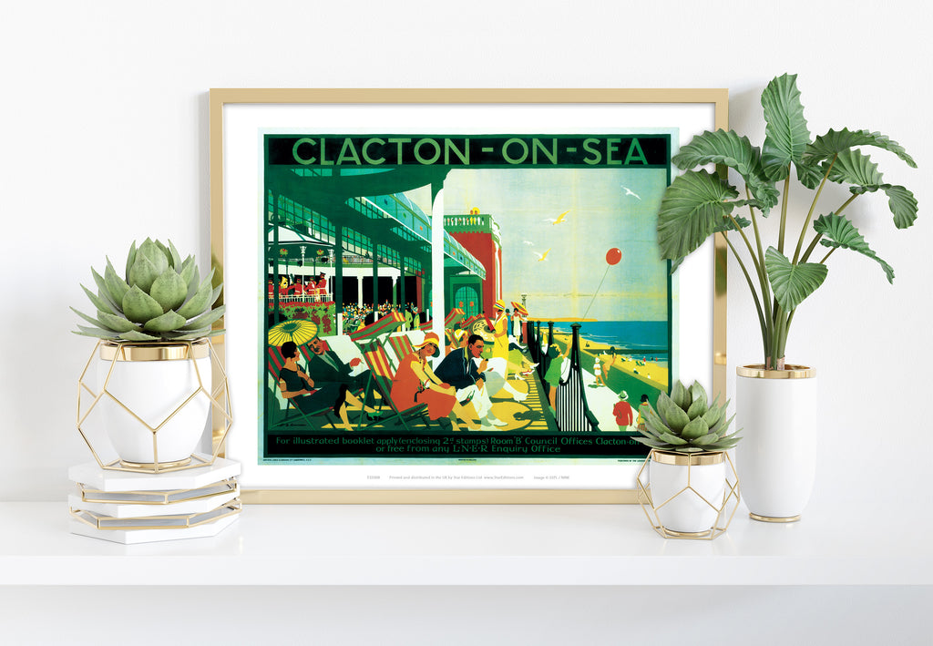 Clacton On Sea Seafront - 11X14inch Premium Art Print