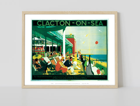 Clacton On Sea Seafront - 11X14inch Premium Art Print