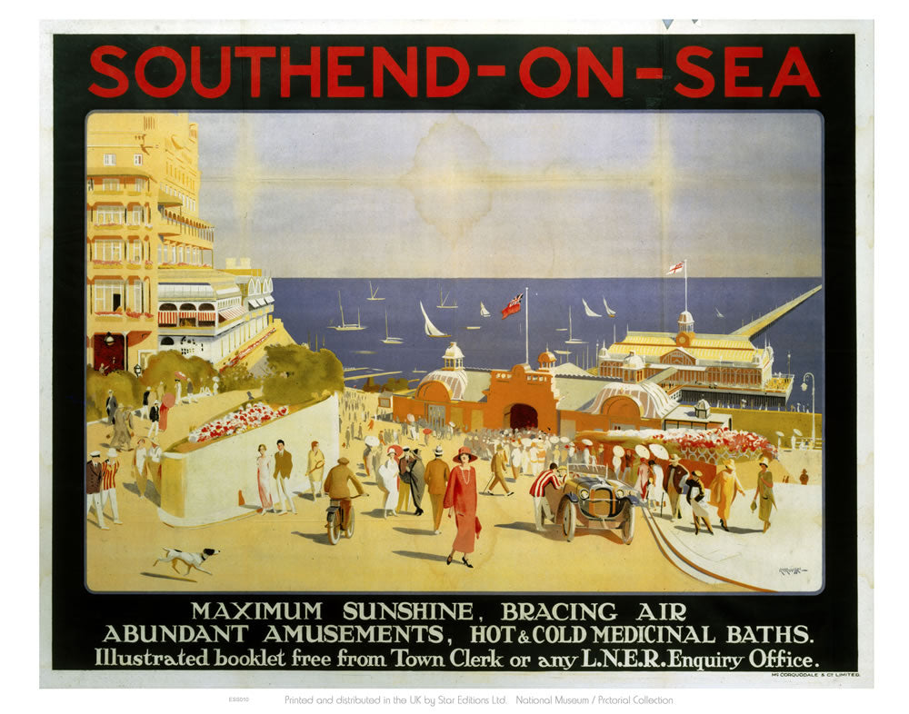 Southend On Sea Maximum Sunshine 24" x 32" Matte Mounted Print