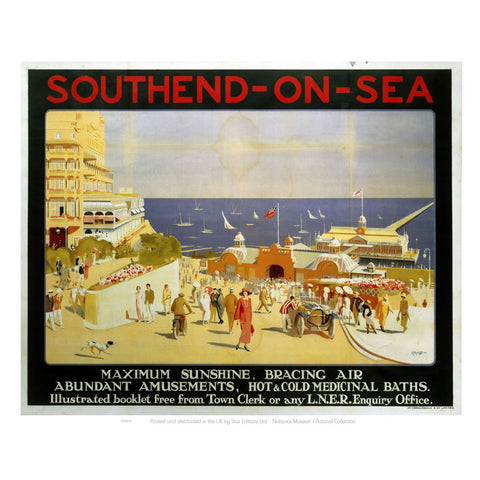 Southend On Sea Maximum Sunshine 24" x 32" Matte Mounted Print