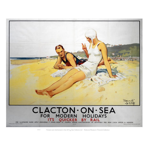 Clacton On Sea for Modern Holidays 24" x 32" Matte Mounted Print