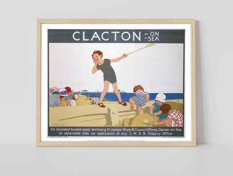 Clacton-On-Sea, Kid Playing - 11X14inch Premium Art Print