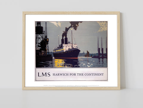 Harwich For The Continent, Lms - 11X14inch Premium Art Print