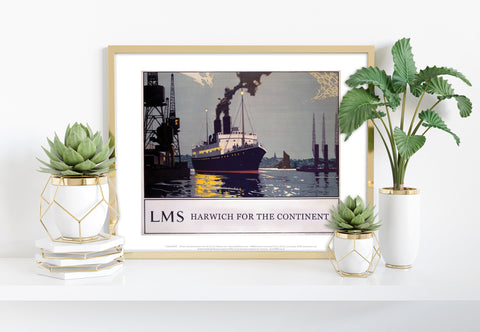 Harwich For The Continent, Lms - 11X14inch Premium Art Print