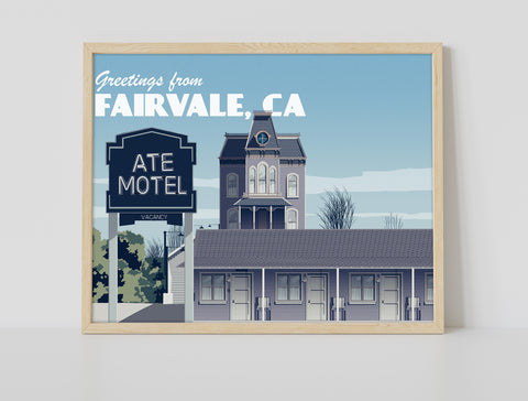 Film Poster - Bates Motel - Day Time - Premium Art Print