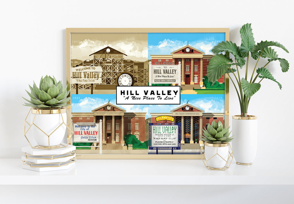 Film Poster - Hil Valley Over The Years - Premium Art Print