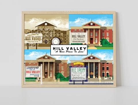 Film Poster - Hil Valley Over The Years - Premium Art Print