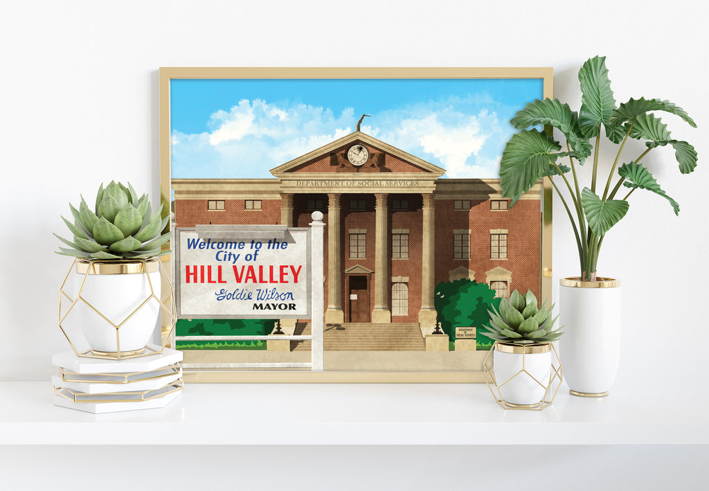 Film Poster - Hill Valley 1985 - 11X14inch Premium Art Print