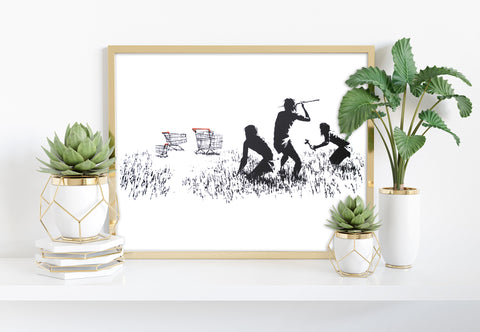 Graffiti Art - Hunter Gatherer - 11X14inch Premium Art Print