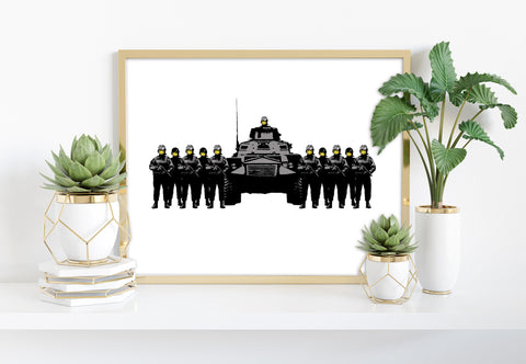 Graffiti Art - Smiley Army - 11X14inch Premium Art Print