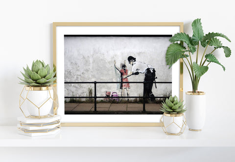 Graffiti Art - Police Pat Down - 11X14inch Premium Art Print